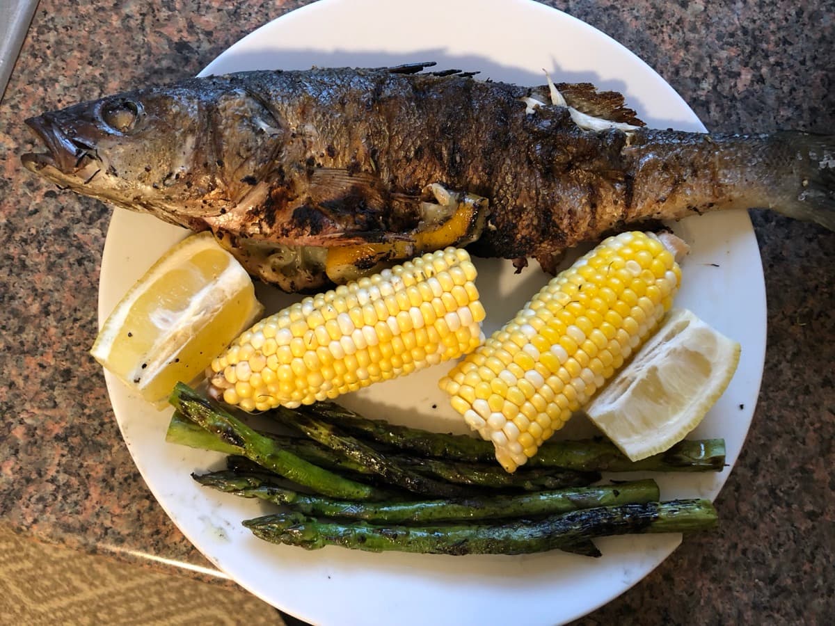 Dalmatian Grilled Branzino