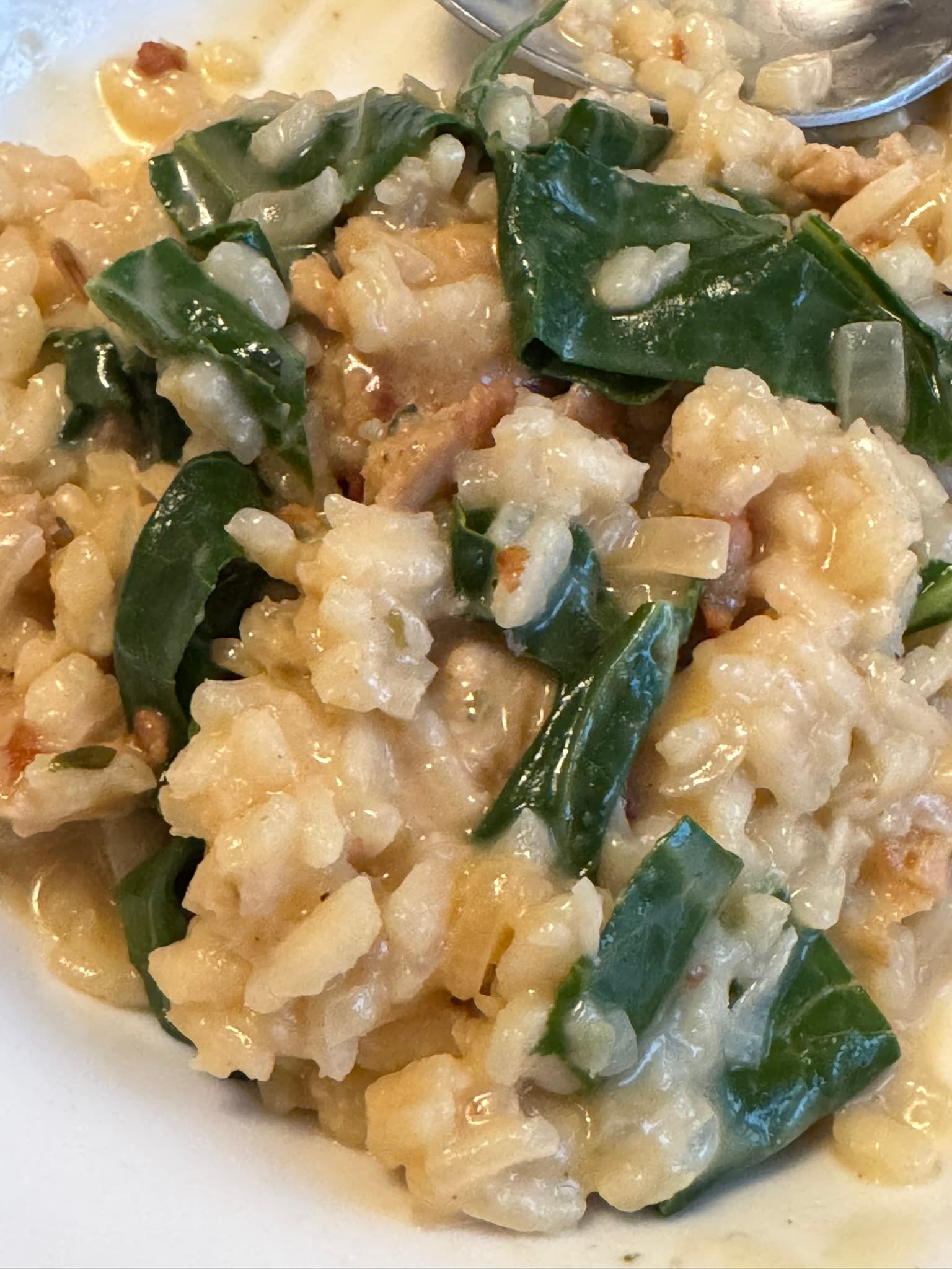 Sausage & Chard Risotto with Lemon Zest