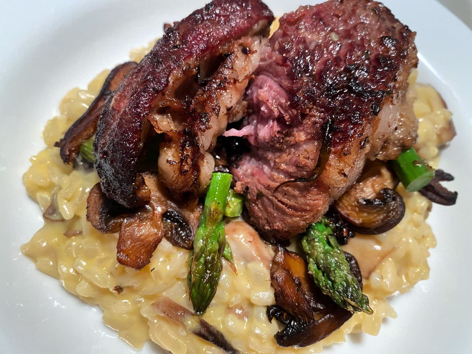 55-Hour Short Rib with Mushroom Risotto and Ramp Butter